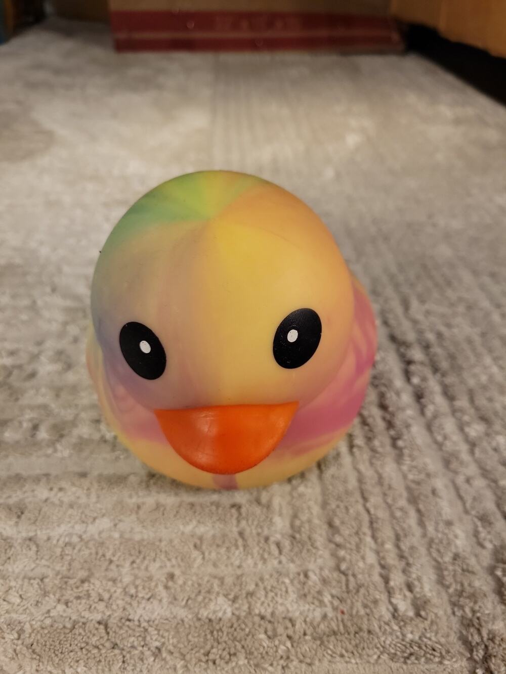 Squeeezy Jumbo Squeezy Duck Tie-Dye Squishy Stress Relief Toy New